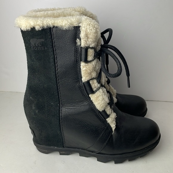 Sorel Joan of Arctic Wedge Shearling Ankle Boots 7.5 - Picture 4 of 10
